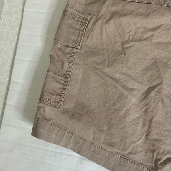 Sonoma Life Womens Cargo Shorts Plus Size 14 Tan Beige Pockets Knee Length - Picture 6 of 11